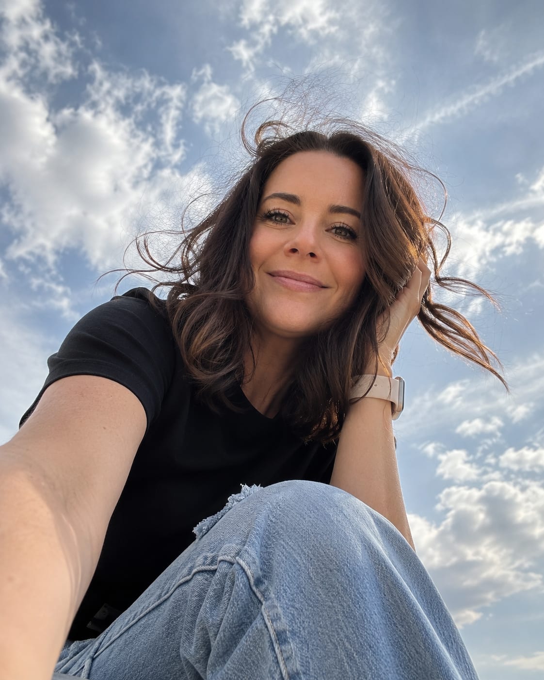 Portrait de Mélanie Lavigueur à l'extérieur